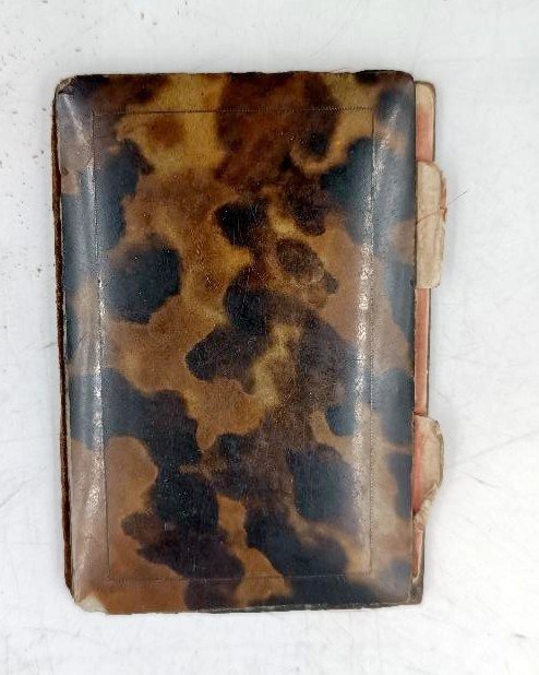 Piccola custodia in tartaruga e argento, epoca 19° secolo-photo-2