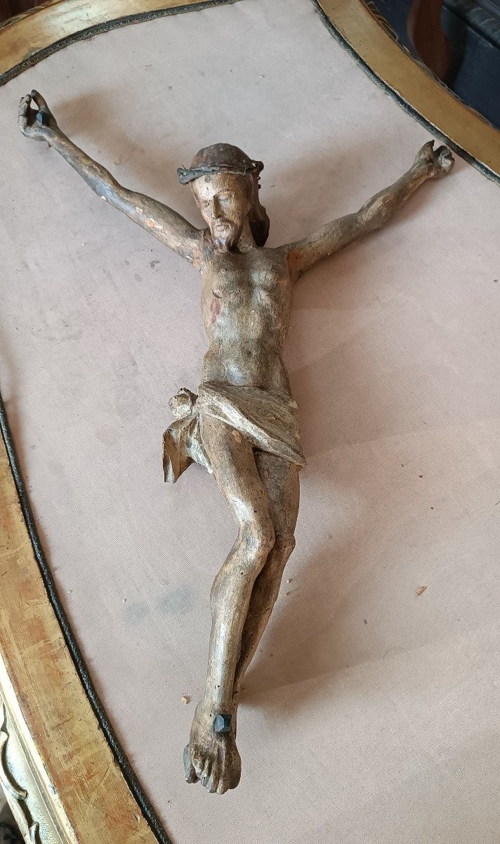 Grande Cristo in legno policromo XVII secolo-photo-5