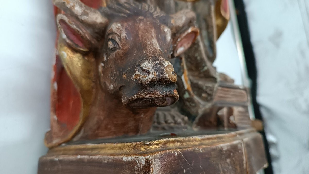scultura San Luca evangelista Val Gardena inizi XX SECOLO -h.60 cm-photo-3