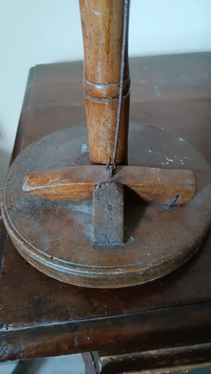 attrezzo lavoro antico per lavorazione guanti -Guantiera XIX secolo -noce ferro-photo-2