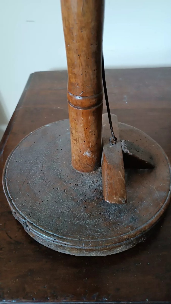 attrezzo lavoro antico per lavorazione guanti -Guantiera XIX secolo -noce ferro-photo-3