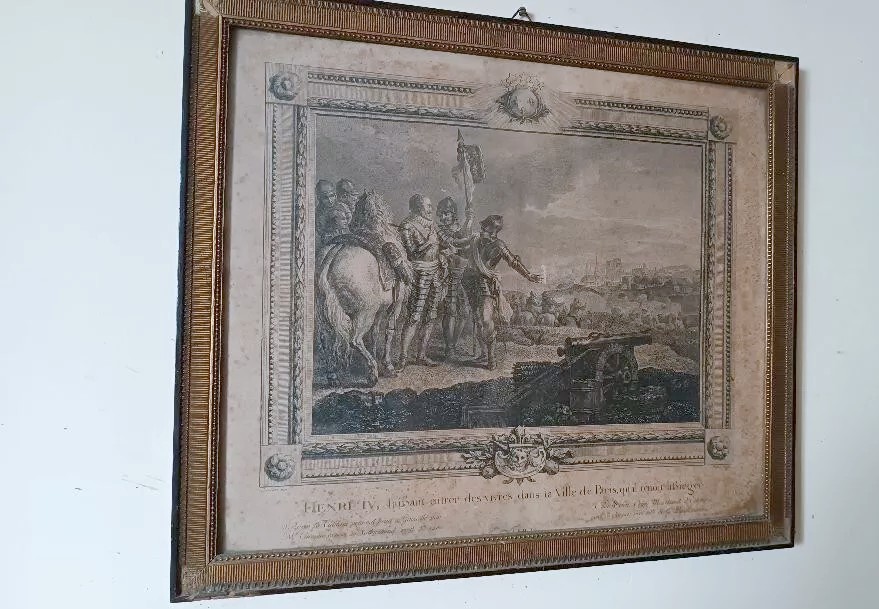 incisione bulino antica Caresme inv. Patas INC. Henry IV-photo-2