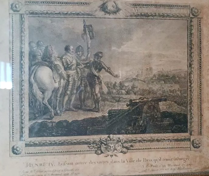 incisione bulino antica Caresme inv. Patas INC. Henry IV-photo-3