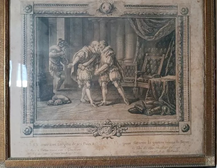 incisione antica Caresme inv. Patas INC. Henry IV-photo-2