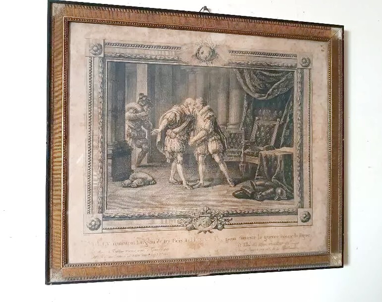 incisione antica Caresme inv. Patas INC. Henry IV