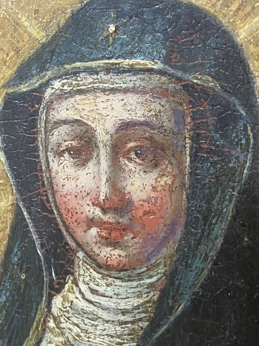 Importante dipinto  di scuola italiana della fine del XVI secolo ,  olio su tela -photo-3