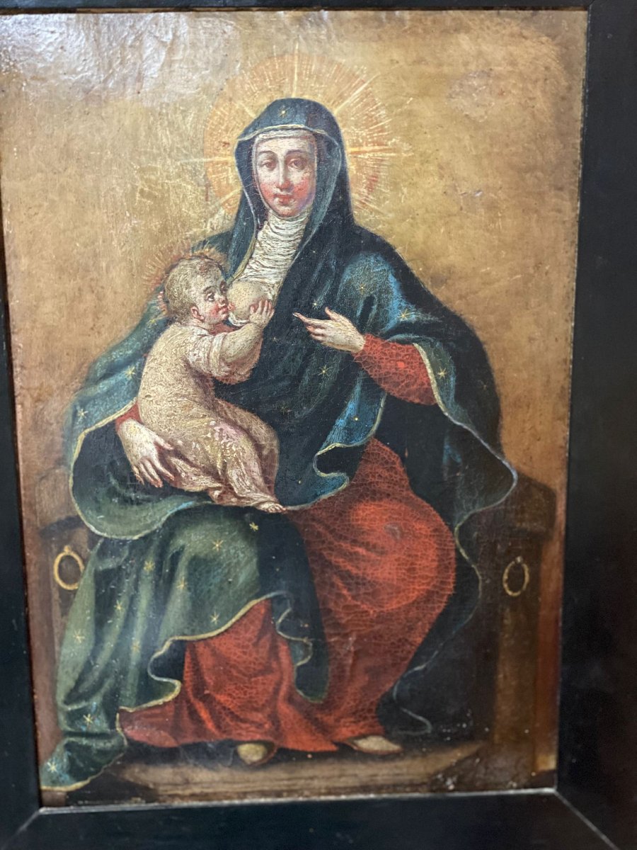 Importante dipinto  di scuola italiana della fine del XVI secolo ,  olio su tela -photo-1