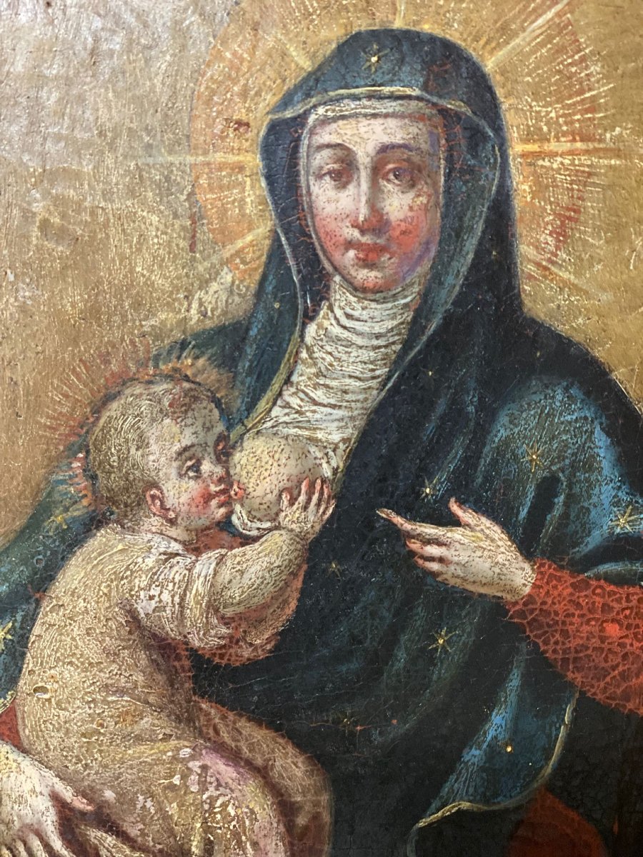 Importante dipinto  di scuola italiana della fine del XVI secolo ,  olio su tela -photo-3