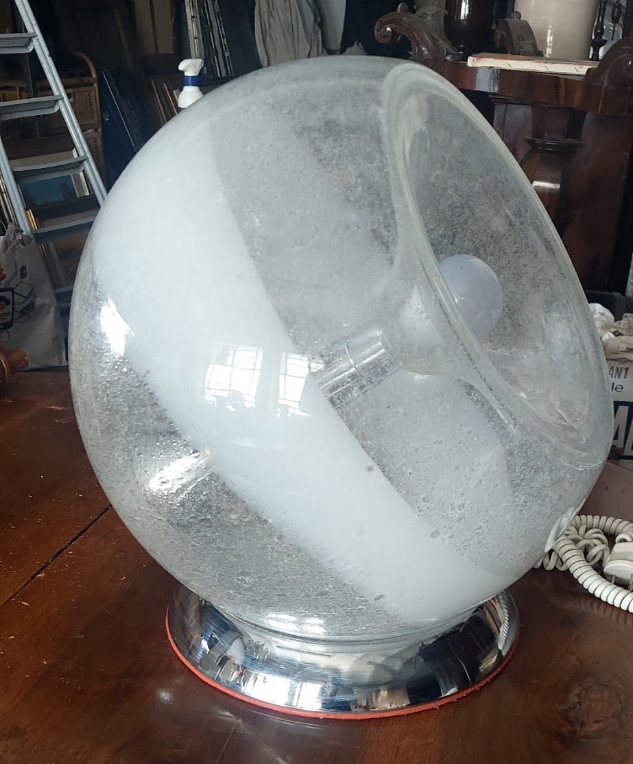 Lampada tavolo Sothis Design Gino Poli e Ettore Fantasia Anni 70 Murano-photo-1