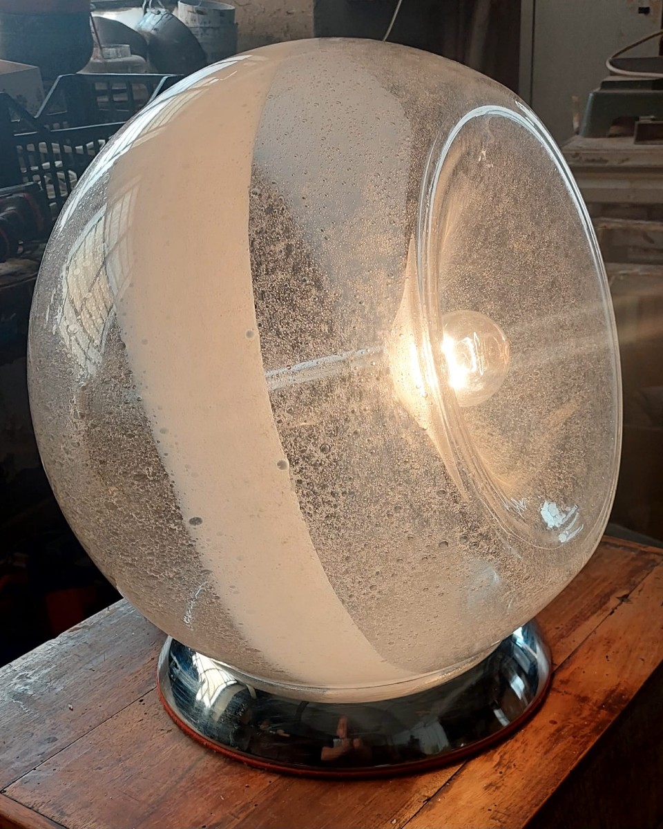 Lampada tavolo Sothis Design Gino Poli e Ettore Fantasia Anni 70 Murano