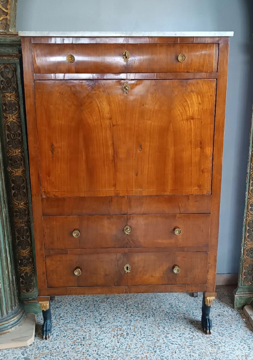 Secretaire impero originale primi 800 - lucca Toscana-photo-2
