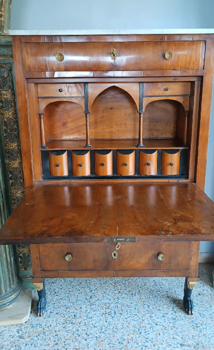 Secretaire impero originale primi 800 - lucca Toscana-photo-8