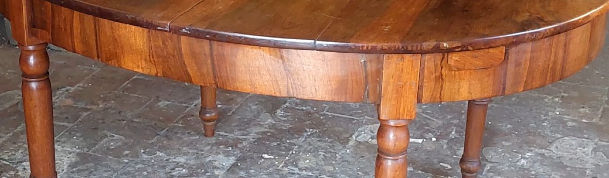 Grande tavolo ovale    allungabile  fino a 3 metri ,  antico Luigi Filippo -photo-1