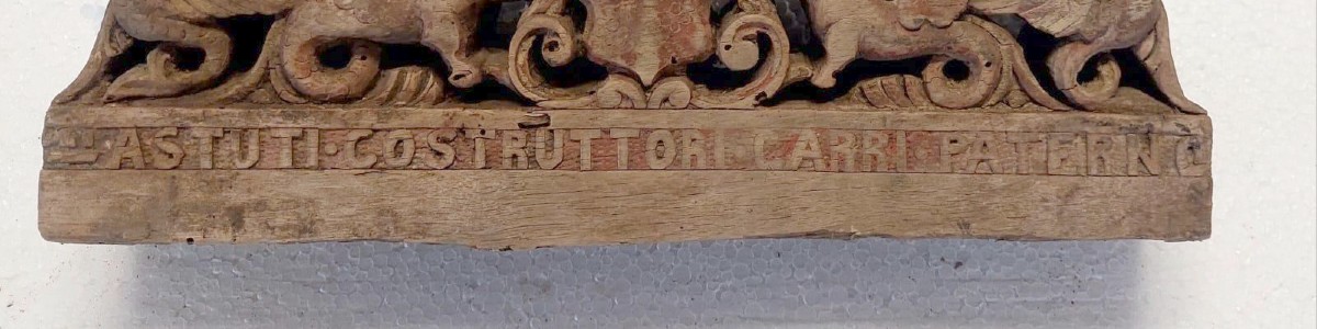 ANTICO FRAMMENTO DI CARRETTO SICILIANO XIX SECOLO LEGNO INTAGLIATO -PATERNO-photo-4