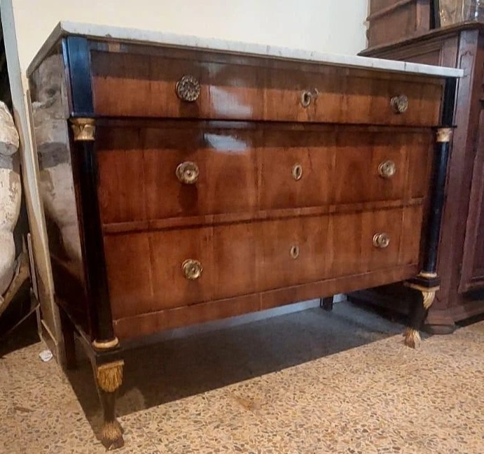CASSETTONE ANTICO Cassettone impero-primi 800 Italia (LUCCA)-photo-3