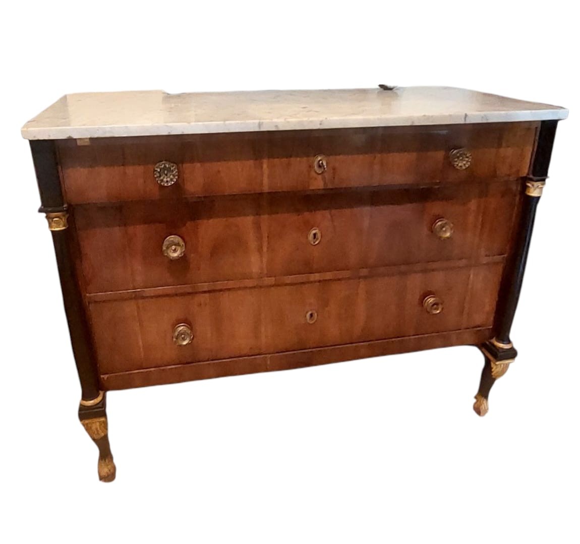 CASSETTONE ANTICO Cassettone impero-primi 800 Italia (LUCCA)-photo-3