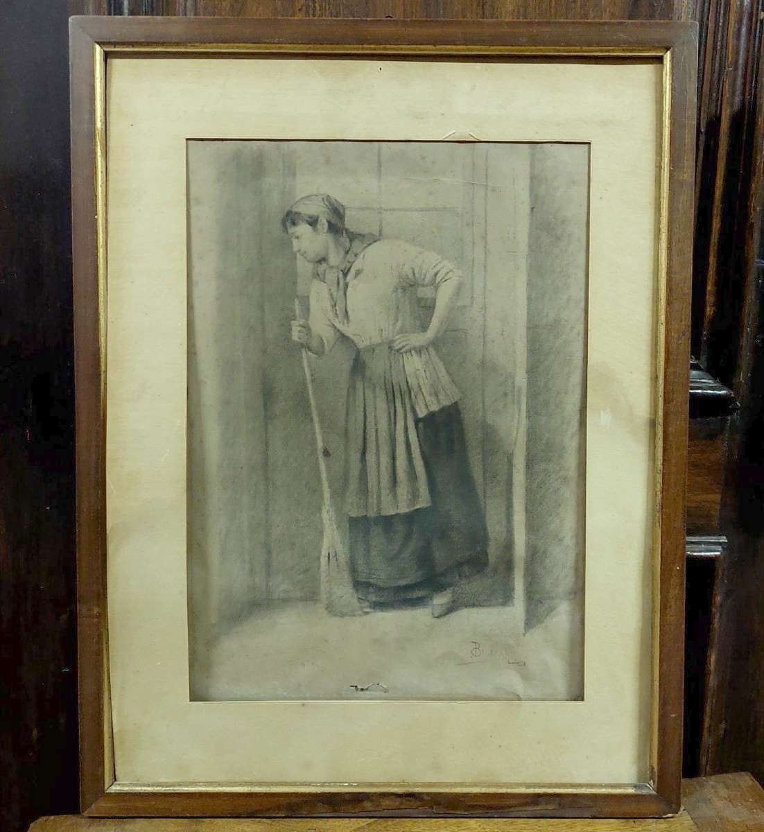 disegno antico Bifronte Osvaldo Bignami -Lodi,  1856 – Civate, 1936)