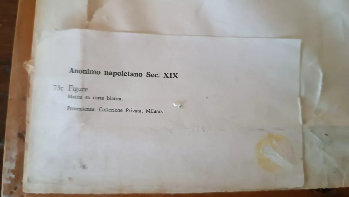 disegno antico raffigurante scene costumi popolari italia XIX secolo-photo-4