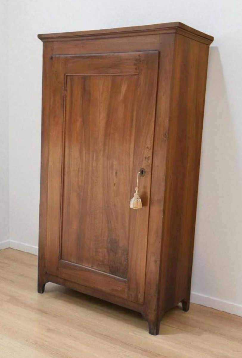 Piccolo Stipo Antico In Noce Massello XIX secolo mobile Armadino