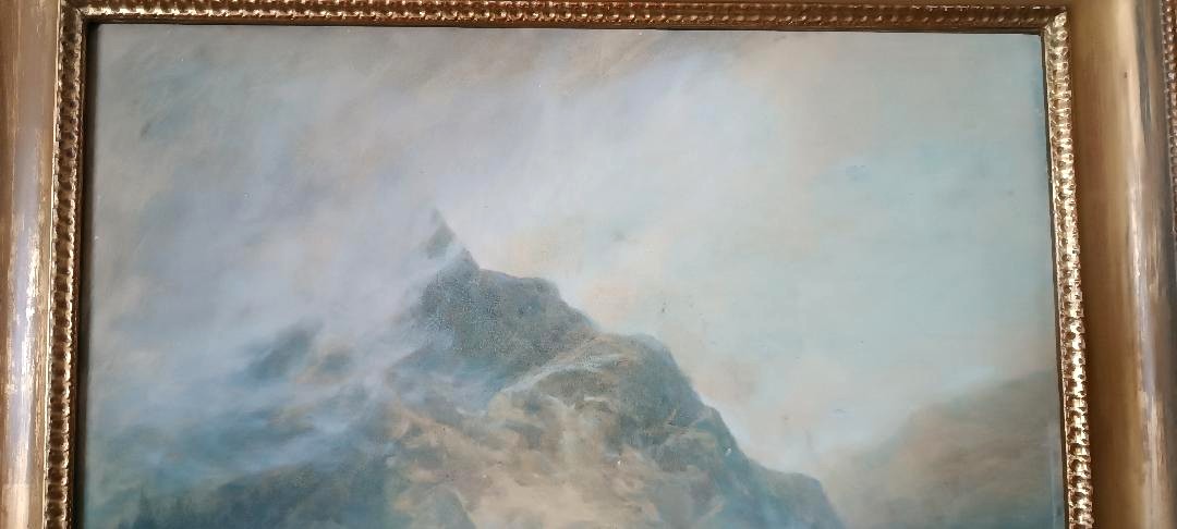 Grande acquerello- Paesaggio  datato 1887 di EDMUND PHIPPS --photo-7