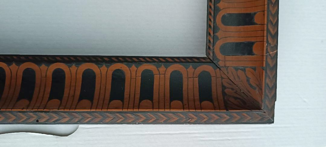 Cornice intarsiata in varie essenze fine 700 -photo-4