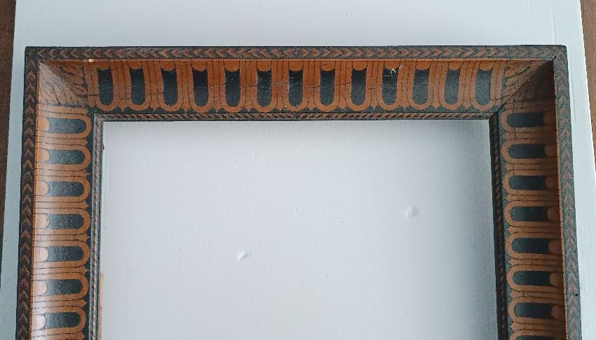Cornice intarsiata in varie essenze fine 700 -photo-2