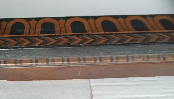 Cornice intarsiata in varie essenze fine 700 -photo-4