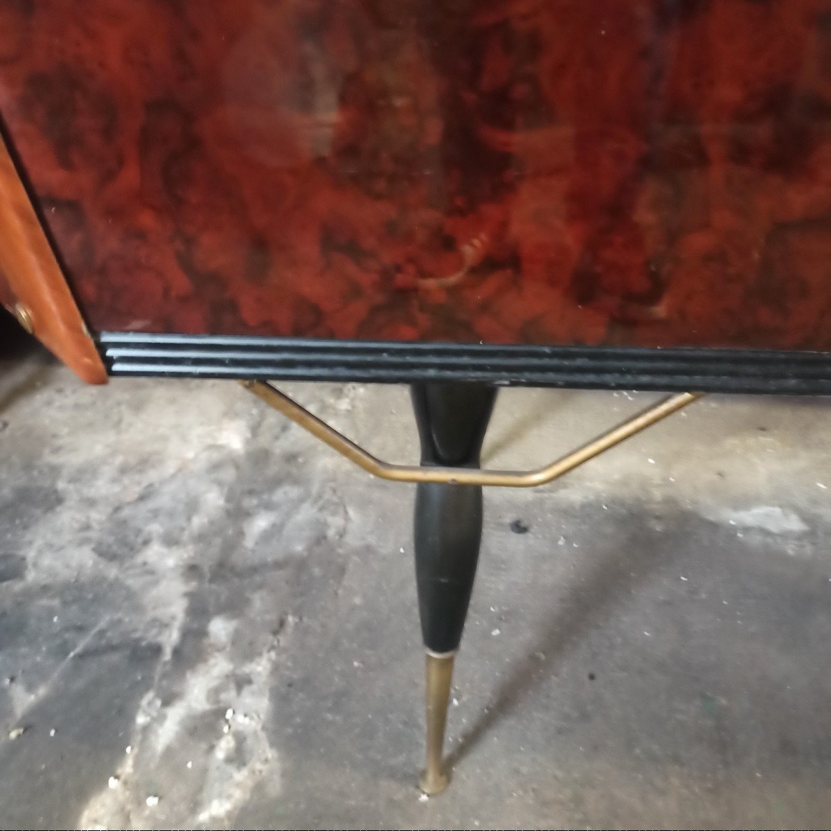 Mobile bar credenza anni 50 attribuito a paolo buffa-photo-4
