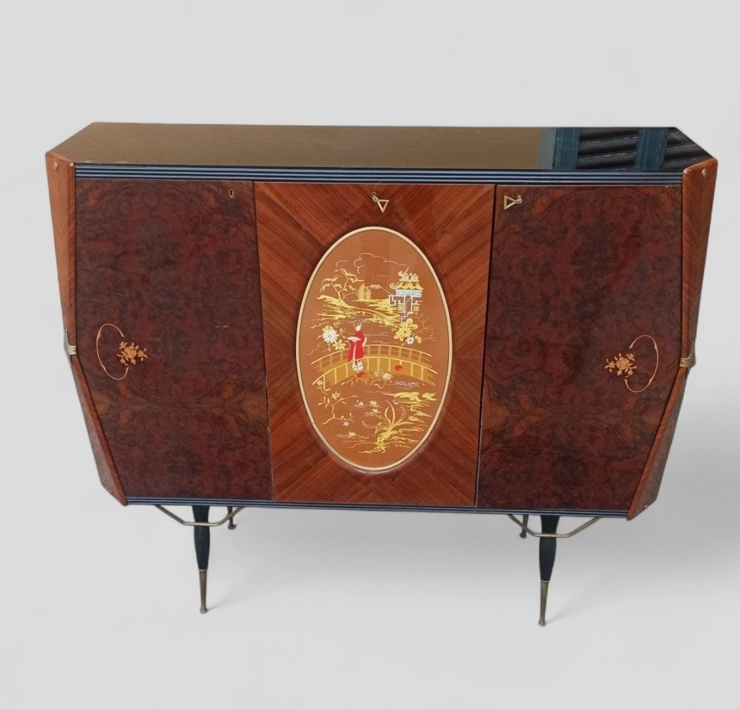 Mobile bar credenza anni 50 attribuito a paolo buffa