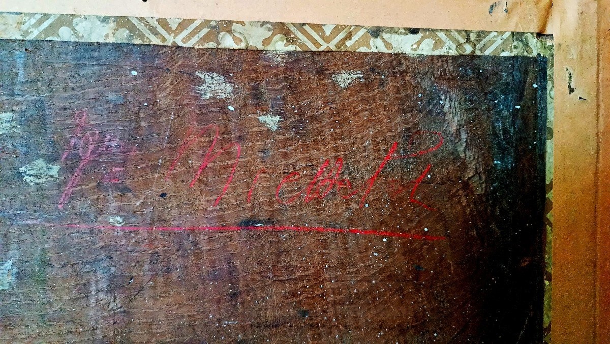 Dipinto olio su tavola - mucche - XIX secolo -photo-3