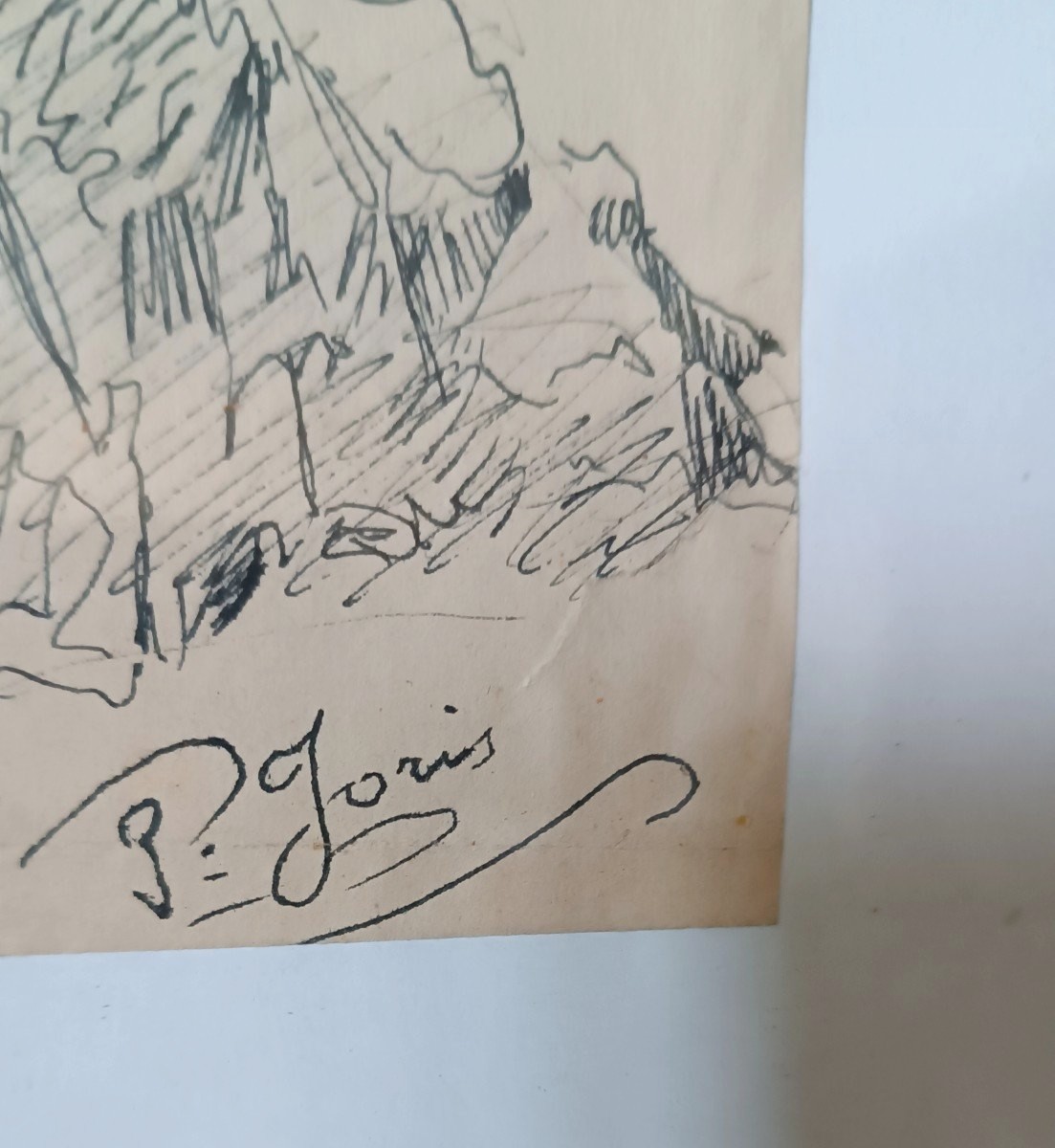Dipinto china su carta PIO JORIS (Roma, 8 giugno 1843 – Roma, 6 marzo 1921)-photo-4