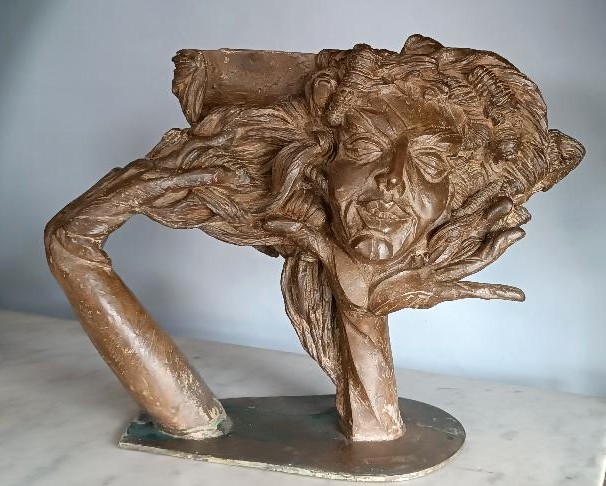 Scultura in bronzo CESARE RONCHI ( IMOLA 1936-2024)-photo-2