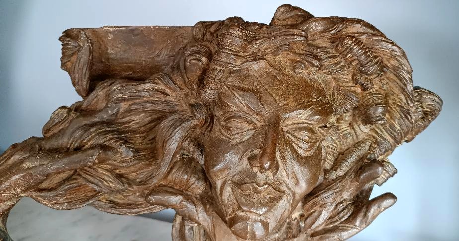Scultura in bronzo CESARE RONCHI ( IMOLA 1936-2024)-photo-5