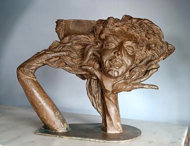 Scultura in bronzo CESARE RONCHI ( IMOLA 1936-2024)