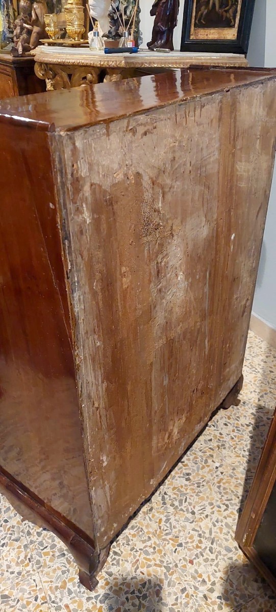 Piccolo trumoe in noce XVIII secolo L.72 CM-photo-4