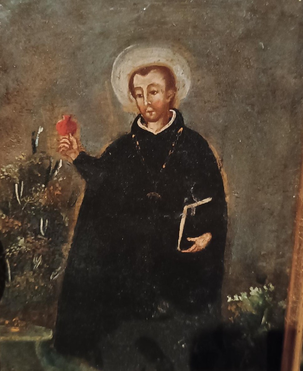Dipinto su rame raffigurante Santo gesuita scuola spagnola XVIII secolo-photo-4