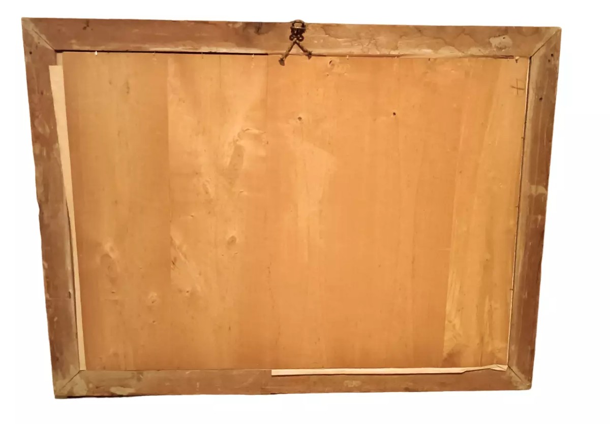 Grande cornice dorata carlo X -Incsione-PRIMA META' XIX SECOLO-photo-3