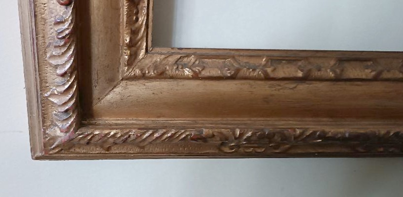 Grande cornice in legno dorato primi 900-photo-2