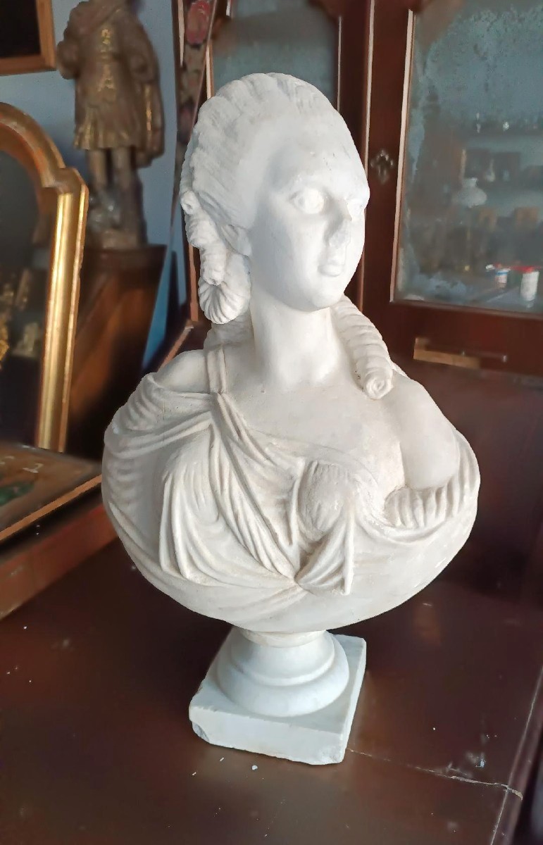 scultura marmo busto Madame du barry XIX secolo scuola FRANCESE