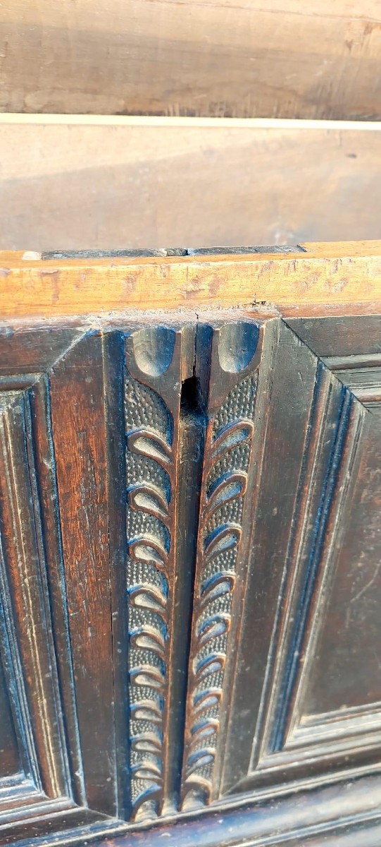 Cassapanca antica Italia XVII secolo-photo-2