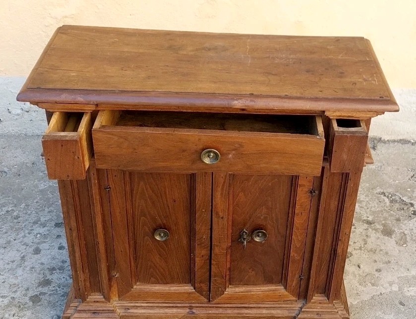 PICCOLISSIMO CREDENZINO ANTICO XVIII SECOLO LEGNO MASSELLO TOSCANA-photo-2