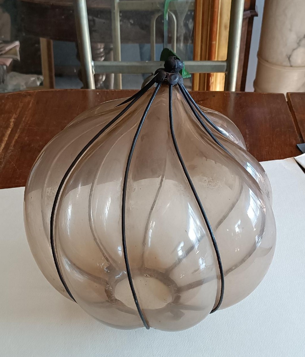 Lampada murano vetro soffiato primA META' DEL 900-photo-2