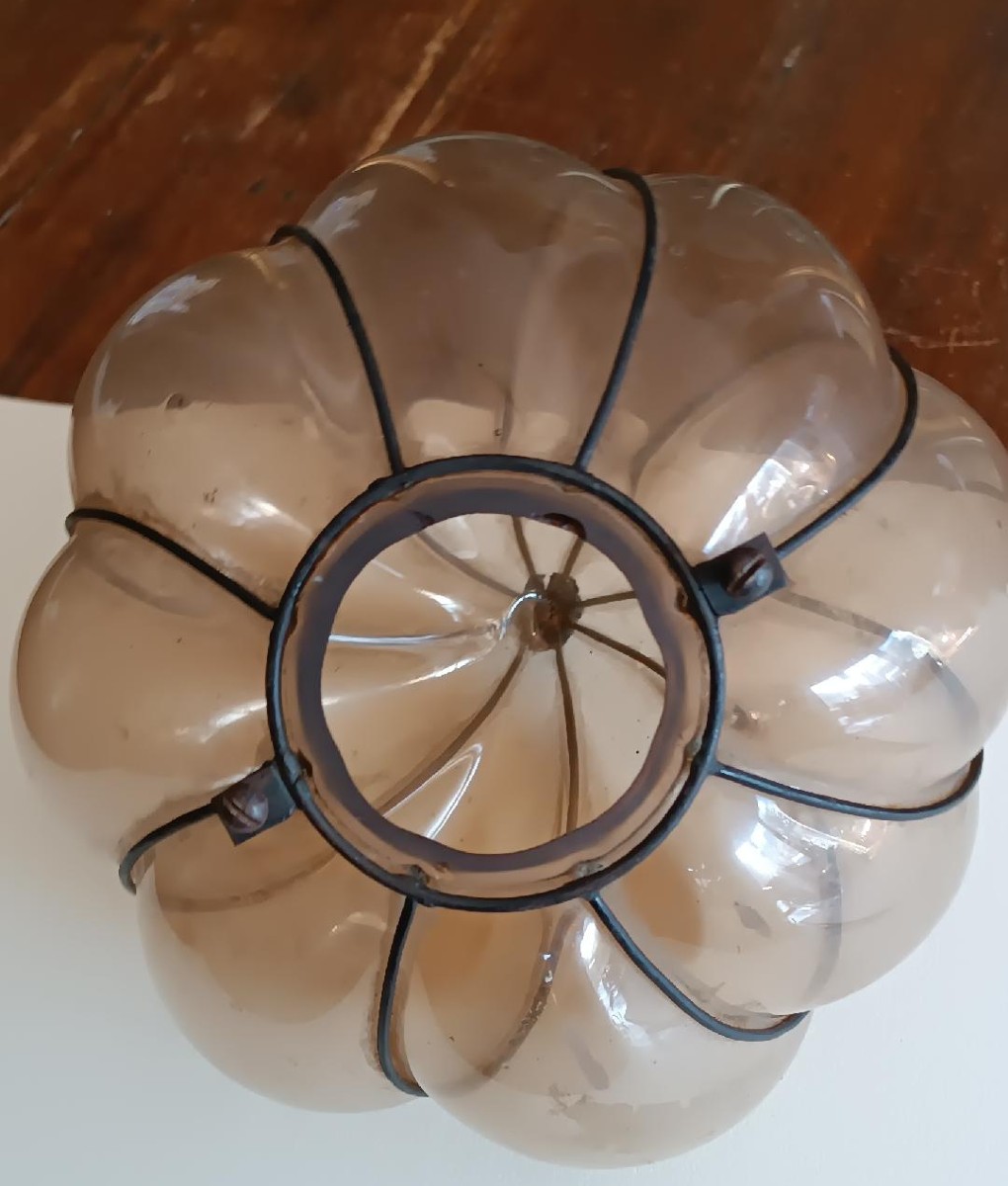 Lampada murano vetro soffiato primA META' DEL 900-photo-4