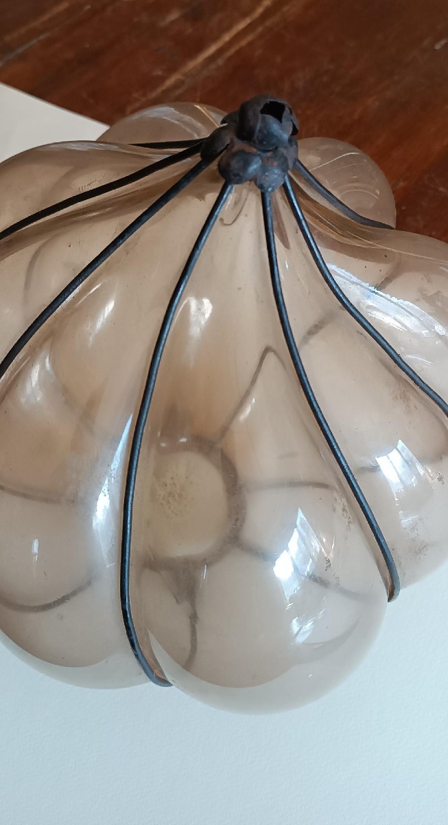 Lampada murano vetro soffiato primA META' DEL 900-photo-2
