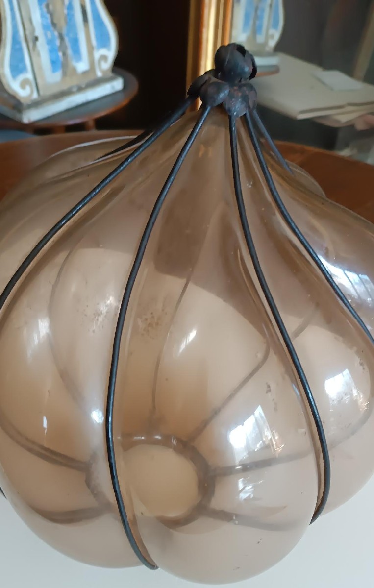 Lampada murano vetro soffiato primA META' DEL 900-photo-3