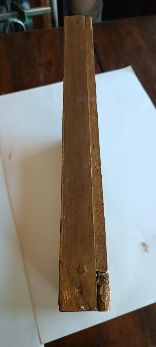 Cornice antica stile Impero primi 800 ,laccata e dorata-photo-4