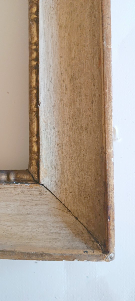 Cornice antica stile Impero primi 800 ,laccata e dorata-photo-4