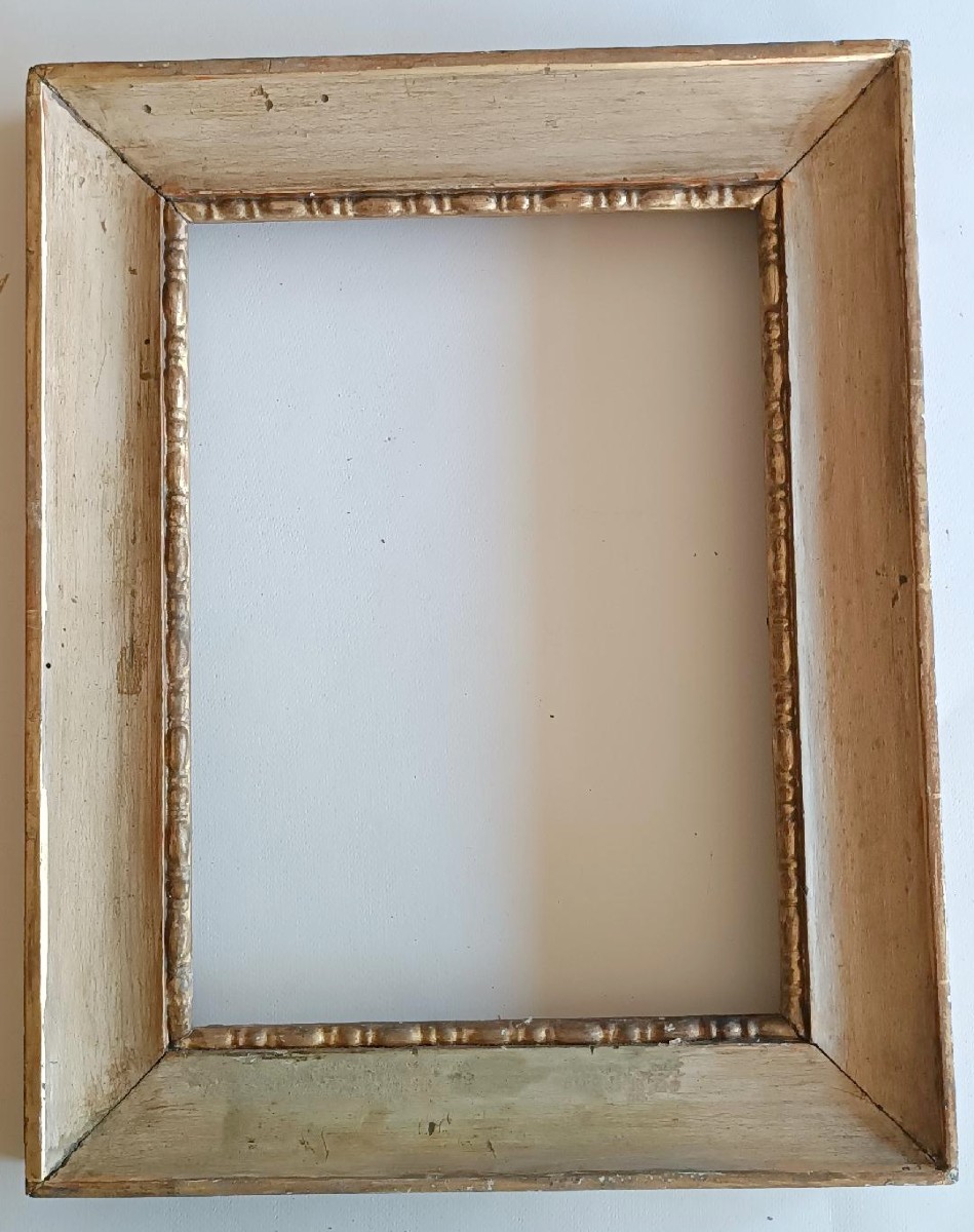 Cornice antica stile Impero primi 800 ,laccata e dorata-photo-5