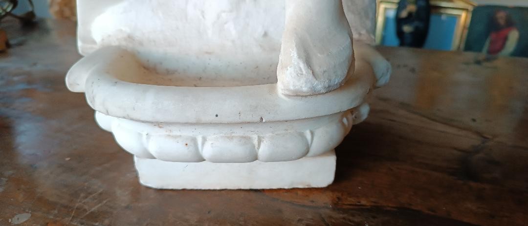 Grande scultura in marmo XIX secolo-photo-3