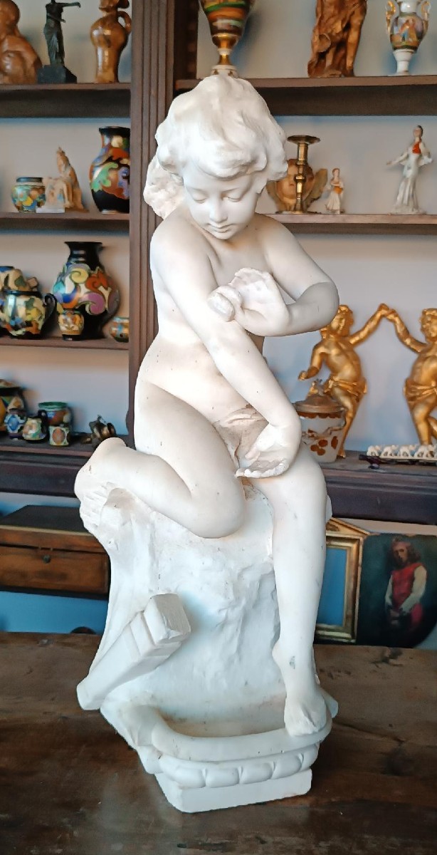 Grande scultura in marmo XIX secolo
